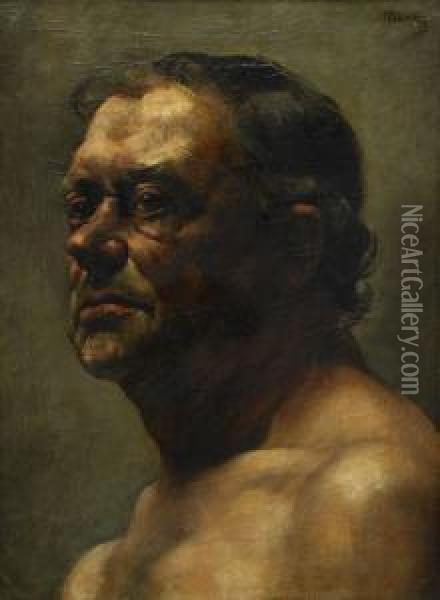 Romischer Gladiator Oil Painting - Francois Joseph Navez