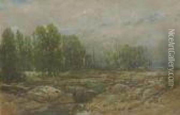 Landscape With Brook Oil Painting - William Louis Sonntag