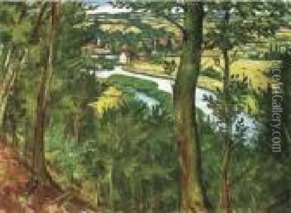 On The Fringe Of A Wood Oil Painting - Christopher R. Wynne Nevinson