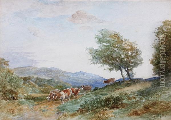 Down From The Hills. Ambleside Oil Painting - David Bates