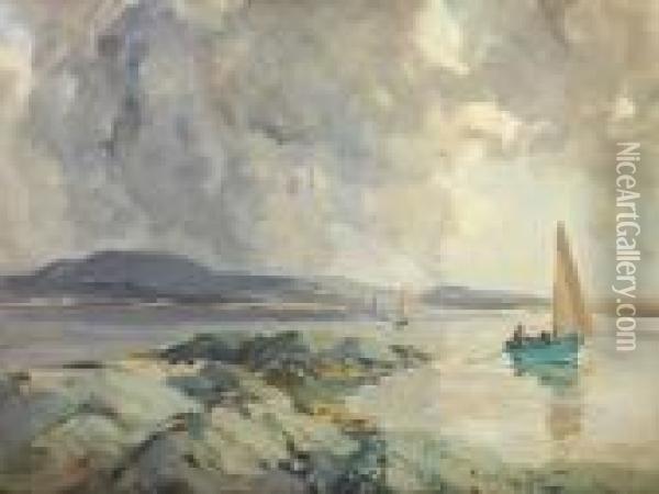 Donegal Herring Boats Oil Painting - James Humbert Craig