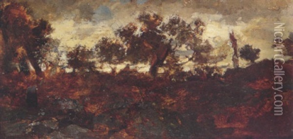 Le Plateau De Bellecroix Oil Painting - Theodore Rousseau
