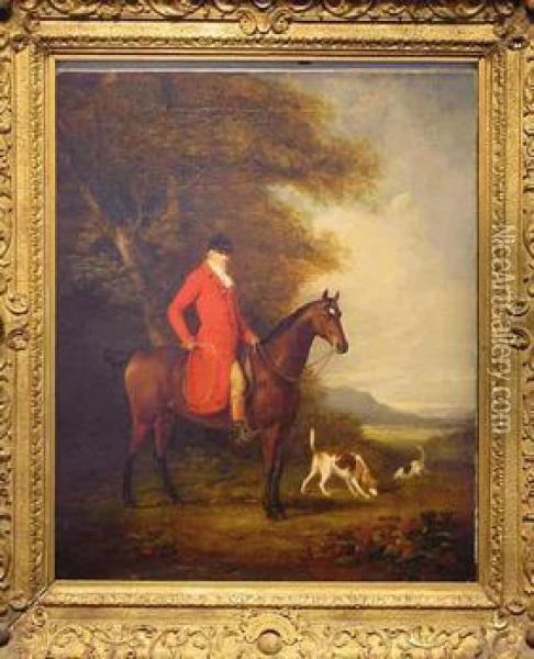 Equestrian Portrait Of The Earl Of Hyndford Oil Painting - James Loder Of Bath