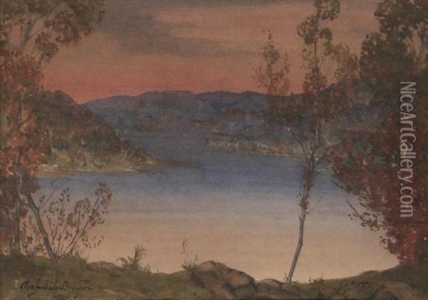 Evening On The Lake Oil Painting - Joseph Archibald Browne