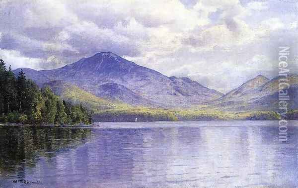 Lake Placid, Adirondack Mountains Oil Painting - William Trost Richards