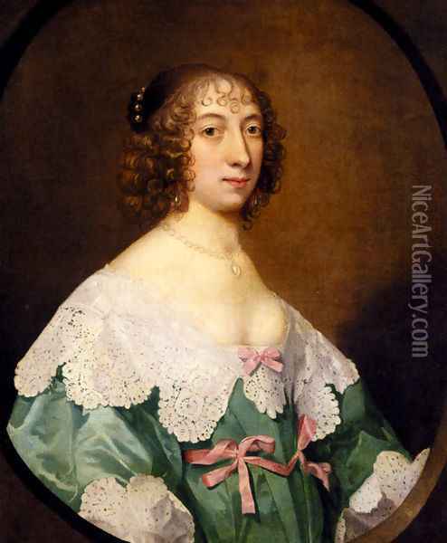 Portrait Of Elizabeth Pickering Oil Painting - Edward Bower