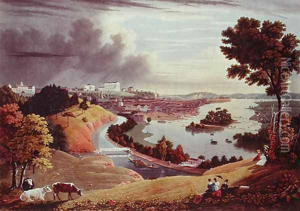 Richmond Virginia Oil Painting - George Cooke