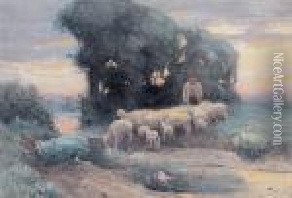 Sheepherder Oil Painting - Eanger Irving Couse