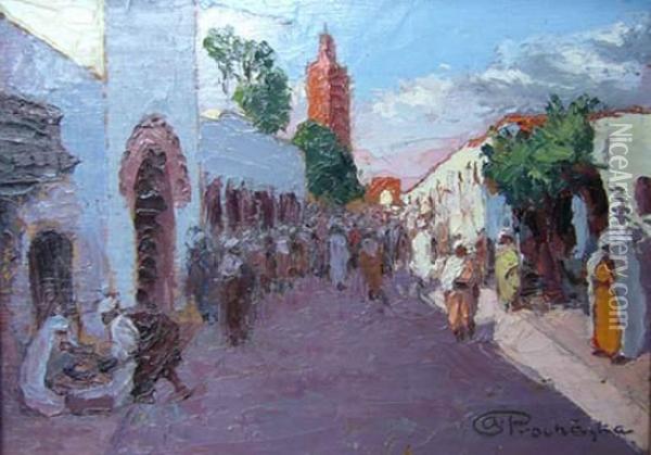Marrakech. Oil Painting - Emil Prochazka