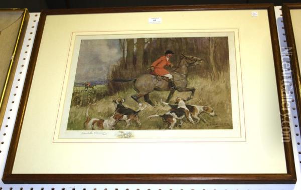 Hunting Scenes Oil Painting - George Denholm Armour