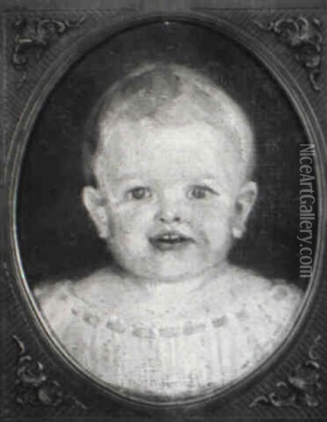 Portrait Eines Blonden Kleinkindes Oil Painting - Lovis Corinth