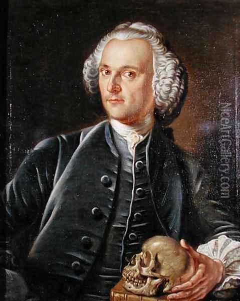 Portrait of Dr William Barrett, 1764 Oil Painting - Jan van Rymsdyk