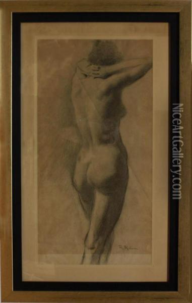 Desnudo Femenino Oil Painting - Roman Ribera Cirera