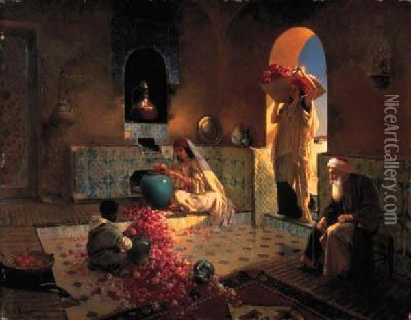 The Perfume Maker Oil Painting - Rudolph Ernst