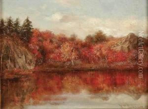 Autumn Glow Oil Painting - William T. Robinson