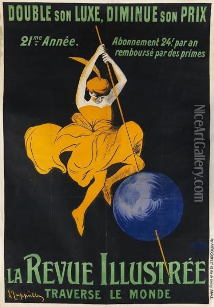 Plakat: La Revue Illustree - Travers Le Monde Oil Painting - Leonetto Cappiello