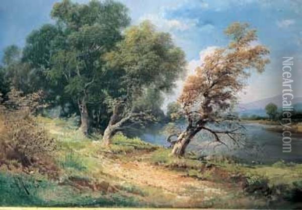 Paesaggio Con Alberi Oil Painting - Henry Marko