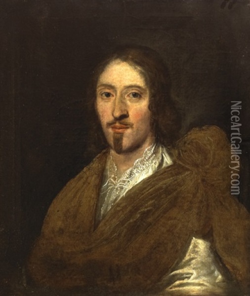 Matthew Plunkett, 5th Baron Of Louth (1588-1629) Oil Painting - Cornelis Jonson Van Ceulen