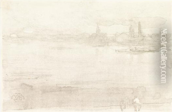 Early Morning Oil Painting - James Abbott McNeill Whistler