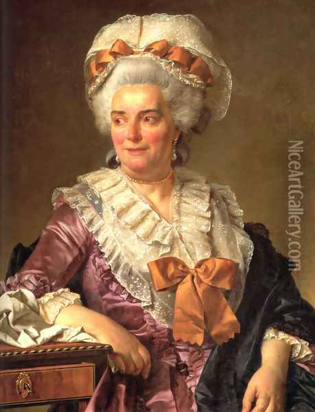 Portrait of Geneviève Jacqueline Pecoul Oil Painting - Jacques Louis David
