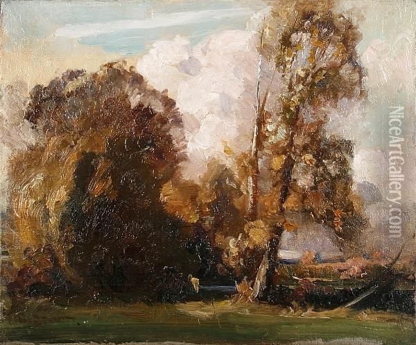 Sketch At Boxford Oil Painting - William Austin