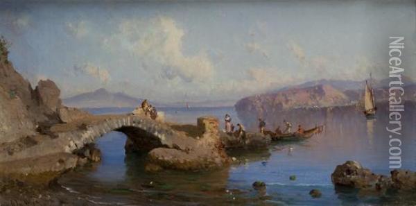 A Capri Oil Painting - Alessandro la Volpe