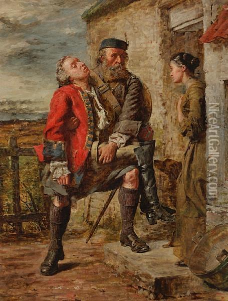 Scene From The Rebellion Oil Painting - William Ewart Lockhart