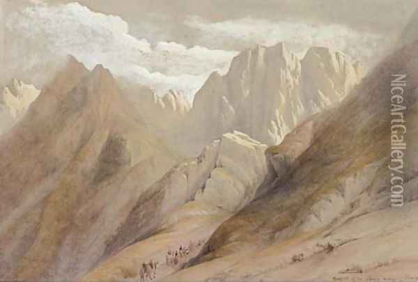 An ascent of the lower range of Sinai Oil Painting - English School
