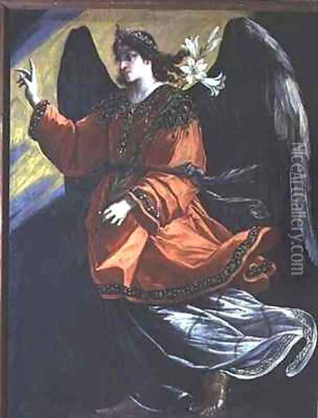 Archangel Gabriel of the Annunciation Oil Painting - Lucrina Fetti