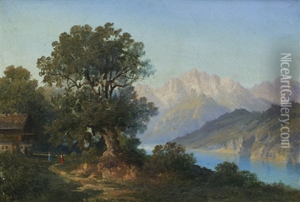 Landscape Oil Painting - Hermann Bennekenstein