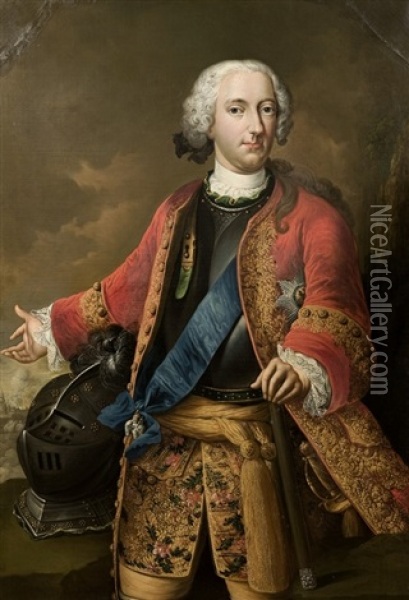 Ritratto Di Carlo I, Duca Di Brunswick-wolfenbuttel Oil Painting - Johann Conrad Eichler