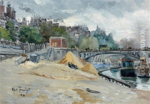 Au Bord De La Seine Oil Painting - Louis Abel-Truchet