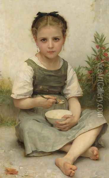 Lunch in the Morning Oil Painting - William-Adolphe Bouguereau