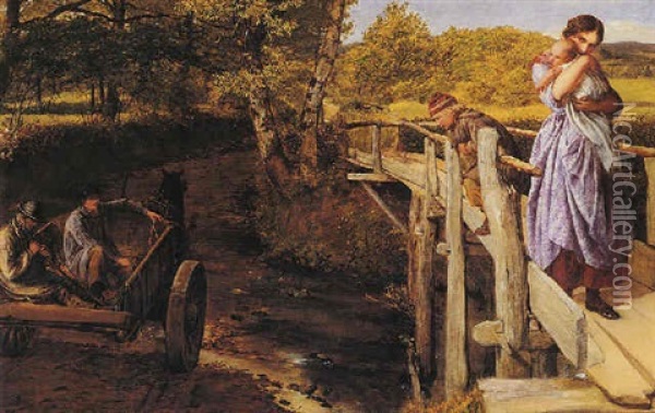 The Brook Oil Painting - James Clarke Hook