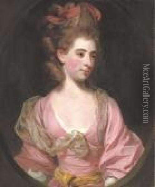 Portrait Of A Lady, Traditionally Identified As Mrs. Elizabeth Sheridan Oil Painting - Sir Joshua Reynolds
