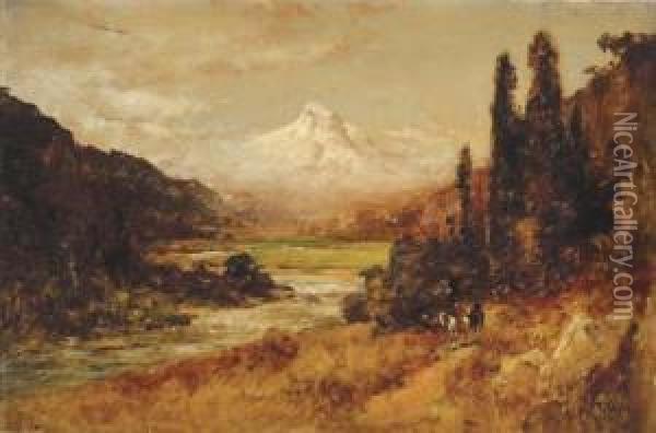 Mount Hood Oil Painting - Thomas Hill