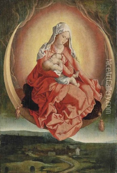 Vierge A L'enfant En Gloire Oil Painting - Albrecht Duerer