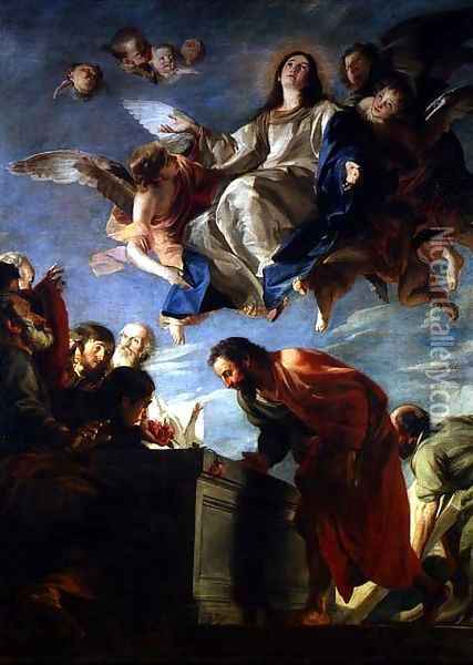 The Assumption of the Virgin 1673 Oil Painting - Mateo the Younger Cerezo
