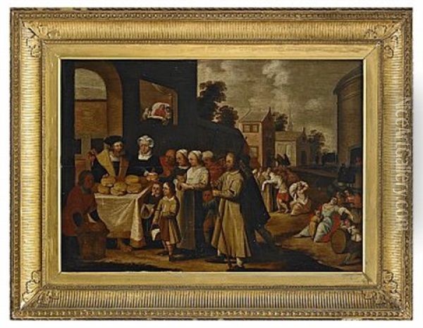 Utspisning Oil Painting - Frans Francken III