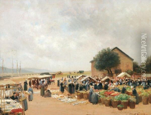 Marche En Bretagne Oil Painting - Albert Girard