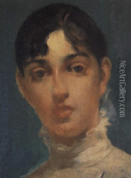 Retratp De Sarah Bernhardt Oil Painting - Roman Ribera Cirera