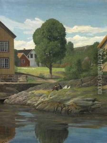 Boroen Oil Painting - Martin Aagaard