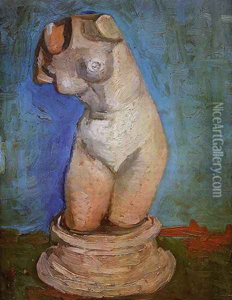 Plaster Statuette of a Female Torso Oil Painting - Vincent Van Gogh