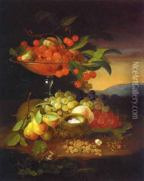 Still Life with Fruit II Oil Painting - George Forster