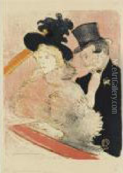 Au Concert (w.p. 28) Oil Painting - Henri De Toulouse-Lautrec