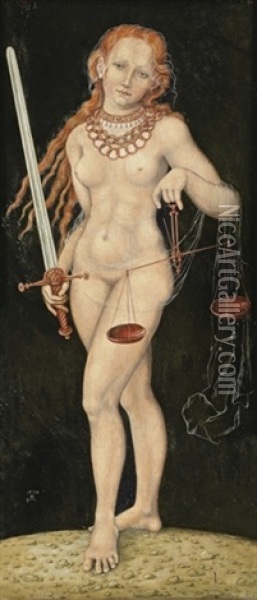 Justice Oil Painting - Lucas Cranach the Elder