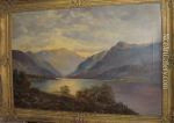 Loch Ordie, Western Highlands, Signed Oil Painting - Graham Williams
