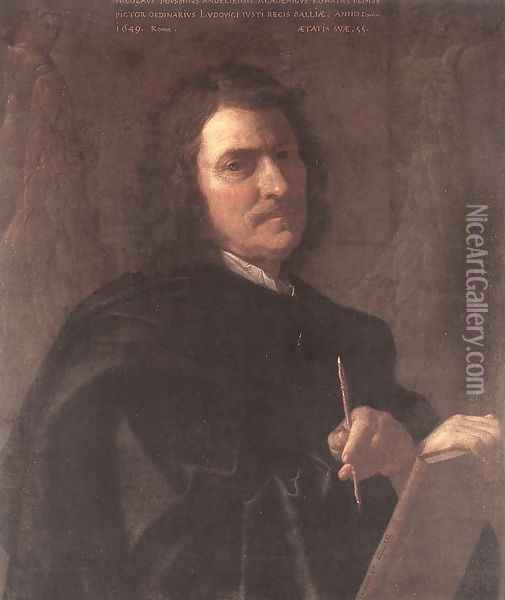 Self-Portrait 1649 Oil Painting - Nicolas Poussin