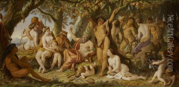 The Song Of Silenus Oil Painting - Joseph Noel Paton