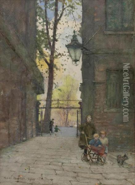 Parks Place, Knightsbridge, London Oil Painting - Rose Barton